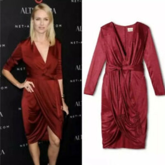 target red wrap dress
